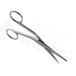 Ciseaux à pansements incurvés et angulaires de 140 mm, ciseaux en métal Knowles, ciseaux à pansements Lister, coupe droite - Product Image 3