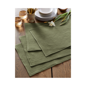 Tapis de salle à manger lavables en machine avec finition à séchage rapide et coton recyclable avec motifs brodés détaillés - Product Image 3