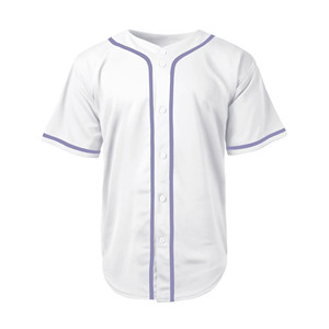 Impression personnalisée maillot de baseball chemises unies maillot de baseball unisexe sublimation prix pas cher maillot de baseball - Product Image 1