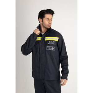 EN ISO 11612 D3 E3 Certificado Protector FR Chaqueta Pantalones Conjunto Cinta reflectante Ropa de seguridad para protección contra salpicaduras de metal fundido - Product Image 2