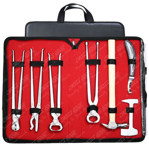 Bulk Hoof Trimming Tools Farrier Nipper Horseshoe Clinching Farrier Nail Puller Driving Hammer Stainless Steel Farrier Buffer - Product Image 1