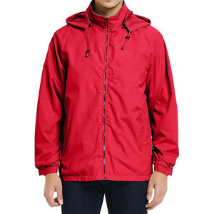 Veste coupe-vent à capuche à col montant pour homme, dernier design, respirante, coupe-vent, couleur personnalisée, prix bas, 2026 - Product Image 2