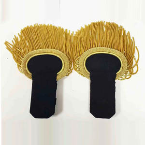 Épaulettes à franges en lingot d'or uniformes Épaulettes de luxe faites à la main OEM Reproduction épaulettes de mode - Product Image 6