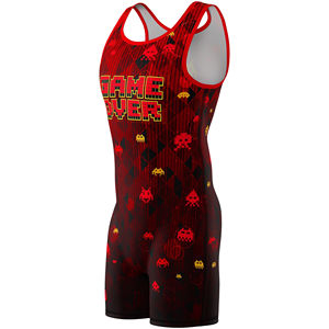 Costume d'haltérophilie en gros sublimé de haute qualité Singlet de lutte de mode - Product Image 3