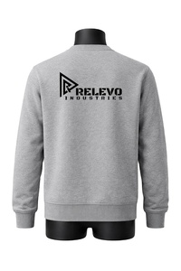 Sudadera Extra Grande Personalizada Unisex de Algodón y Felpa, Cuello Redondo, Cálida, Informal, Estilo Urbano, para Pedidos al por Mayor - Product Image 2