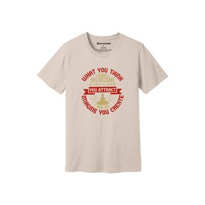 T-shirt 100% coton avec impression de thèmes de bouddha Style décontracté 12 options de couleur 160-180 Placement de conception personnalisable GSM lourd - Product Image 3