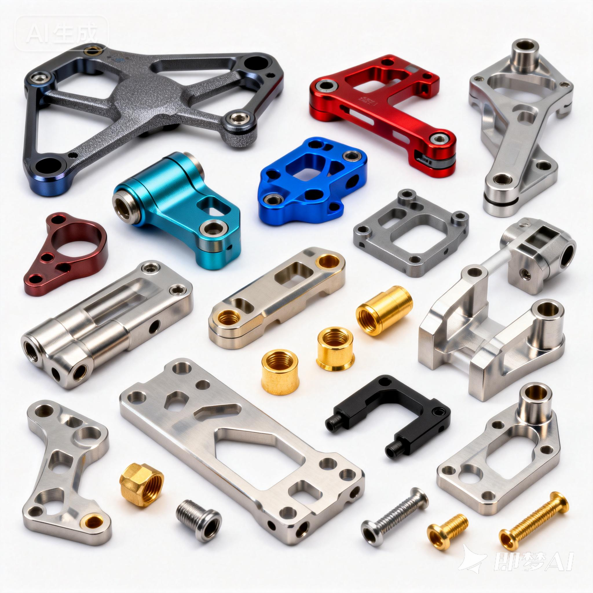 OEM Custom CNC Machining Aluminum Stainless Steel Parts with Color Anodizing for Automotive
