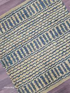 Alfombras indias de yute hechas a mano, diseño moderno, patrón abstracto, tamaño y color personalizables, novedad - Product Image 4