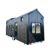 Petite maison alternative au logement traditionnel-Structure de conteneur en acier et en bois avec un design moderne pour une utilisation dans une villa et un appartement