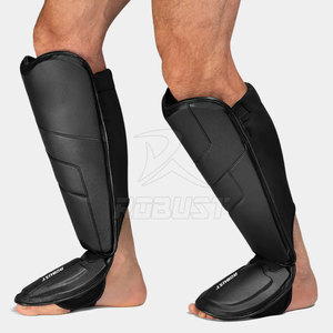 Lightweight Leather <b>Shin</b> Guards for Muay Thai <b>Kickboxing</b> MMA All Sports Offering Foot and Knee Protection Stand-Up <b>Shin</b> - Product Image 6