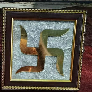 2026 Arrived High Quality Om Chakra Pyrite and Selenite Frame Home Decor <b>Gift</b> & Handicraft Wholesale Price - Product Image 1