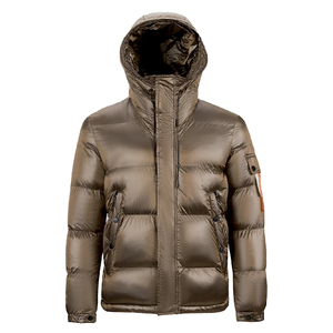 Chaqueta acolchada de invierno personalizada de alta calidad, lona impermeable gruesa y cálida con capucha, gran oferta - Product Image 2
