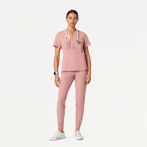 Conjuntos de uniformes médicos personalizados enfermera moda Hospital Joggers conjuntos uniformes de Mujer Chaquetas de LICRA con cremallera - Product Image 4