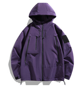 Premium Men's Windproof Autumn Long Sleeve Casual Jacket <b>Coat</b> Plus Size Satin Bomber with Zip Closure New Arrival - Product Image 5