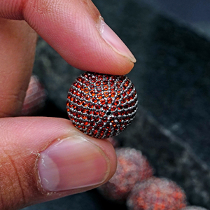 การค้นพบเครื่องประดับรูปร่างลูกพลอยโกเมน,การค้นหาที่ทำด้วยมือ,เงิน92.5ค้นหา - Product Image 1