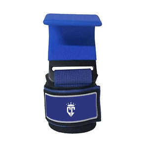 Ganchos de levantamiento de pesas antideslizantes de neopreno sólido hechos a medida de alta calidad con diseño OEM de color personalizado seguridad al por mayor - Product Image 1