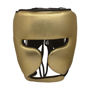 Casco de boxeo de cuero de alta calidad cómodo y transpirable Cabeza y protección Protector de cabeza de boxeo para competiciones - Product Image 2