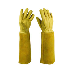Bon marché Gants de soudage en cuir en stock Gants de sécurité personnalisables et respirants isolés sans silicone résistants aux coupures thermiques - Product Image 1