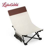 Chaise de camping pliante d'extérieur, légère et portable, pour la pêche, avec dossier, siège de loisirs et de sieste, double usage, petit mobilier d'extérieur