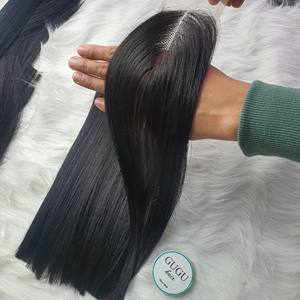 Extensiones de cabello de trama negra cruda de 12 pulgadas Super doble dibujado hueso recto humano vietnamita Etiqueta Privada paquetes crudos para mujeres negras - Product Image 5