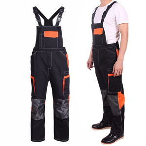 Vente en gros personnalisée marque de mode pur coton multi-poches salopette grande taille une pièce protection du travail impression vêtements de travail uniforme - Product Image 1