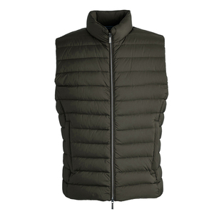 Équestre hommes vers le bas bouffant gilet hiver chaud col montant imperméable matelassé gilet veste légère randonnée sans manches Gilet - Product Image 3