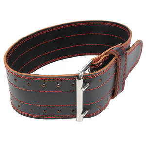 Adjustable Gym <b>Fitness</b> <b>Safety</b> Belt for Powerlifting Weightlifting with Leather Buckles Lever Belt for Weight Training - Product Image 1