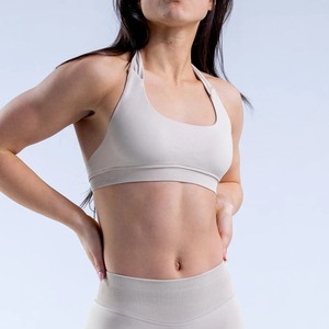 Sujetador deportivo de alto apoyo para mujer, sin costuras, ligero, de secado rápido, para gimnasio, ropa deportiva, estampado de logotipo personalizado, transpirable, reversible, frontal - Product Image 5