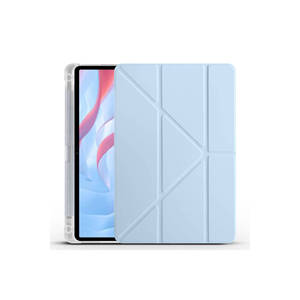 Funda Protectora de Silicona Triple Plegable para Tablet Huawei Honor Pad X8 Pro de 11.5 Pulgadas con Ranura para Lápiz y Soporte, Material TPU - Product Image 1