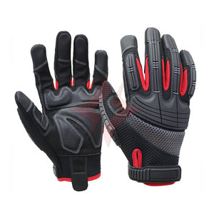 Gants de travail anti-vibration FLASH GEAR, gants de mécanicien de sécurité, résistants aux coupures, en cuir robuste, personnalisables, anti-impact, antichoc - Product Image 1