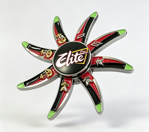 Spinner de Metal Personalizado de Aleación de Zinc con Logotipo Esmaltado, OEM ODM, Alivio del Estrés, Spinner de Mano, Regalo Promocional, Souvenir - Product Image 5