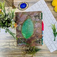 Exclusif fait à la main 8x6 pouces Vintage Journal en cuir rétro carnet de croquis de voyage B5/A7 taille cahier relié en cuir pour cadeau