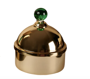 Attractive White Coated Date Box <b>With</b> Luxury Golden <b>Lid</b> Khajoor <b>Bowl</b> Chocolates Snacks Serving Date <b>Bowl</b> Wholesale Prices - Product Image 3