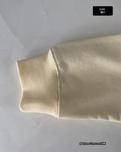 Drop sholder Hommes 100% Coton Oversized Crew Neck Autumn Loose Fit Terry Tops Customized Casual Hooded Sweatshirts - Product Image 2