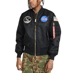 เสื้อแจ็กเก็ตบอมเบอร์สำหรับผู้ชายเสื้อแจ็กเก็ตบอมเบอร์ผ้าซาตินใส่ได้ทั้งชายและหญิงเสื้อแจ็กเก็ตใส่เล่นกีฬาตามสั่ง - Product Image 4