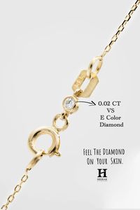 Elegante Collar Minimalista de Oro Rosa de 14K con Colgante de Diamante en Forma de Pluma, Joyería Fina - Product Image 5