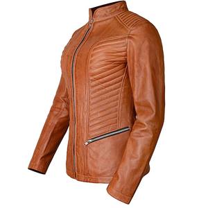 Chaqueta de cuero para mujer de alta calidad de nuevo diseño clásico 2025, cuello levantado con cierre de cremallera, algodón relleno transpirable a prueba de viento - Product Image 5