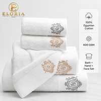 Ensemble de serviettes de bain d'hôtel 100% coton, épaisses et absorbantes, serviettes de toilette blanches pour spa, salon, salle de sport, maison d'hôtes, logo personnalisé de luxe