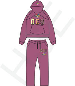 Conjunto de Dos Piezas OES con Logotipo Personalizado |   Chándal Multicolor para Ropa Urbana y Deportiva - Product Image 2