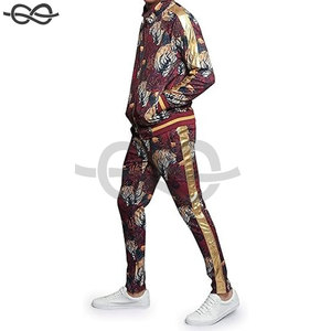 Conjunto de pantalones de chándal y chaquetas con logotipo personalizado, traje deportivo, chándal, pantalones, conjunto de dos piezas, chándal para correr para hombre - Product Image 4