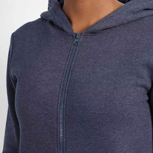Sudadera con capucha y cremallera de Invierno para mujer de calidad superior recién llegado ropa informal transpirable con cuello con capucha de etiqueta privada - Product Image 5