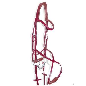 Anatomic Grackle Bridle Freeway MonoCrown Figura mexicana 8 ROSE GOLD PATENT Horse Snaffle Leather Brida Fabricante Anatomic - Product Image 3