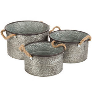 Bandeja de Metal galvanizado para almacenamiento y decoración de granja, para interior y exterior - Product Image 3