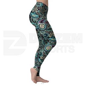 Leggings doux faits sur commande de forme physique de gymnase de yoga pour des femmes - Product Image 2
