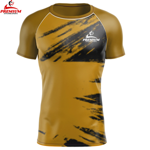 <b>Top</b> Selling Best Product Rash Guard in Long Sleeve Latest Design MMA Wear Solid Color Rash Guard - Product Image 5