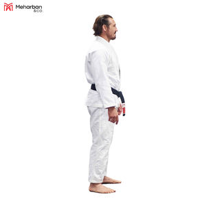 Uniformes de Karate de algodón 100% de alta calidad, logotipo personalizado, ropa de artes marciales BJJ con pantalones cortos, precio al por mayor - Product Image 6