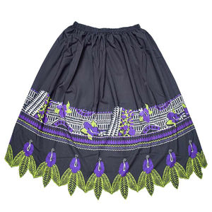 กระโปรงโพลินีเชียนแบบลำลองของผู้หญิงกระโปรงเย็บปักลายสไตล์ฮาวาย - Product Image 4