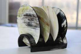 Posavasos de cuerno cuadrado más populares sublimación gradiente corcho antiguo cuerno de búfalo posavasos utensilios de cocina posavasos de mesa almohadillas - Product Image 2