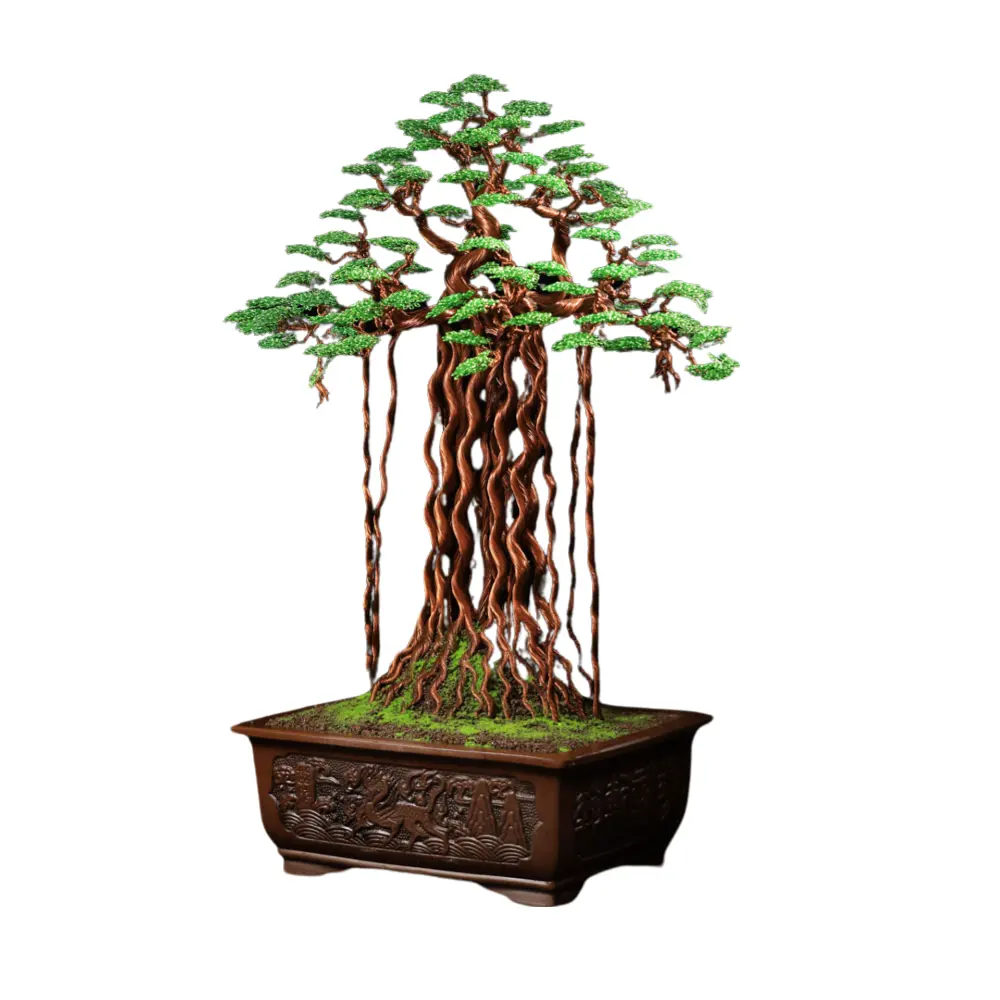 Der alte Baum Special Bonsai Tree grüne Farbe handgemachte Bonsai für die Dekoration hergestellt in Vietnam künstliche Pflanze Großhandels preis