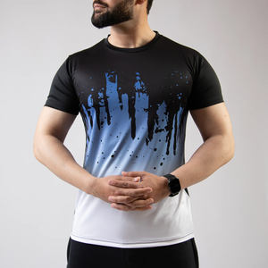 Camiseta Gráfica Sublimada Personalizada para Hombre, Estilo Casual de Playa, Fabricante OEM, Uso Diario, Fábrica - Product Image 3